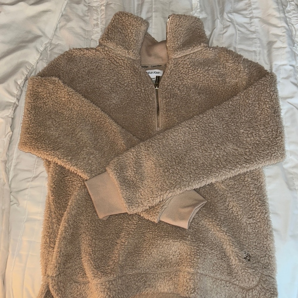 Calvin Klein quarter zip Sherpa